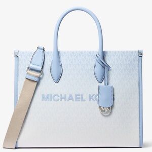 Michael Kors Small Shopper TZ Xbody Bag Light Sky Blue